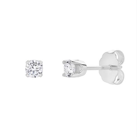 Seraph 0.35 Ct TW Lab Grown Round Diamond Studs 14K Gold Earrings
