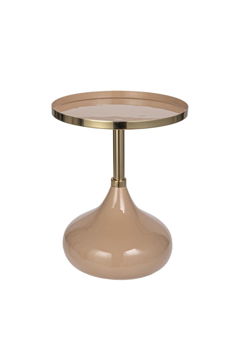 Storied Home Enameled Tray Table, Main, color, Gold