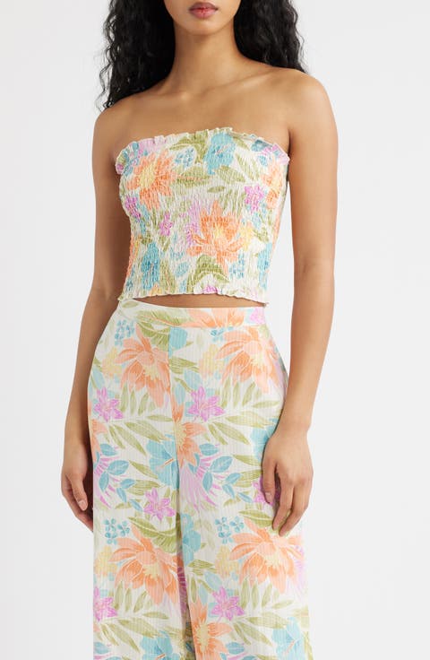 Catalina Island Smocked Tube Top