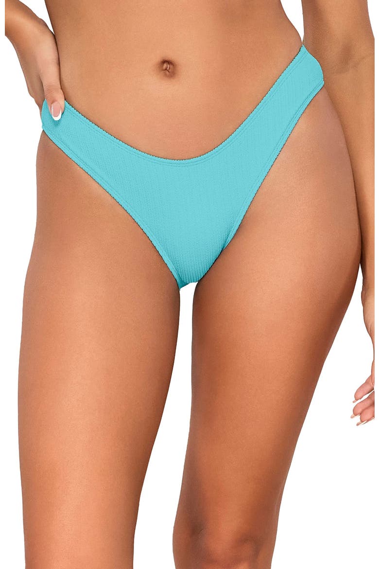 Sandy Scoop Bikini Swim Bottoms, Alternate, color, Pool Party