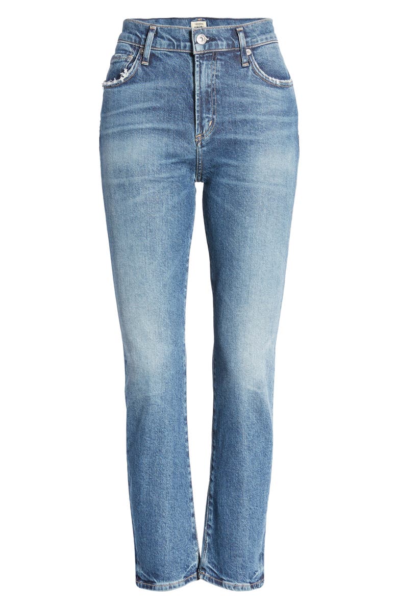 Citizens of Humanity Harlow High Waist Ankle Slim Cut Jeans, Alternate, color, 