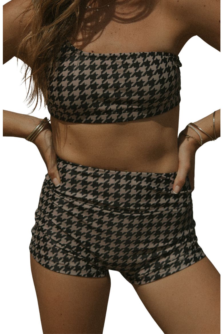 Bristol High Waisted Swim Shorts, Main, color, Black
