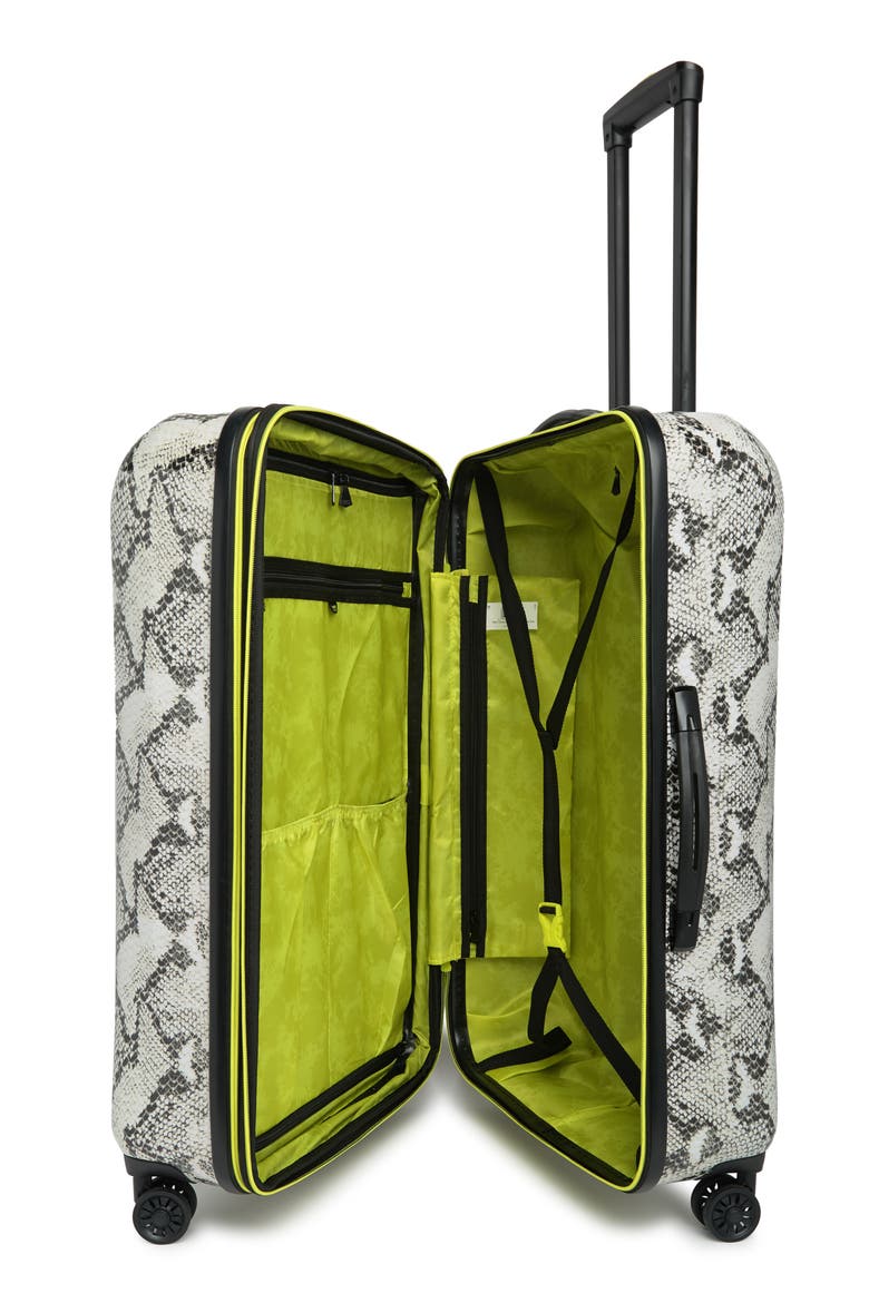 Sky High Hardshell Suitcase, Alternate, color, SNAKESKIN - LIME