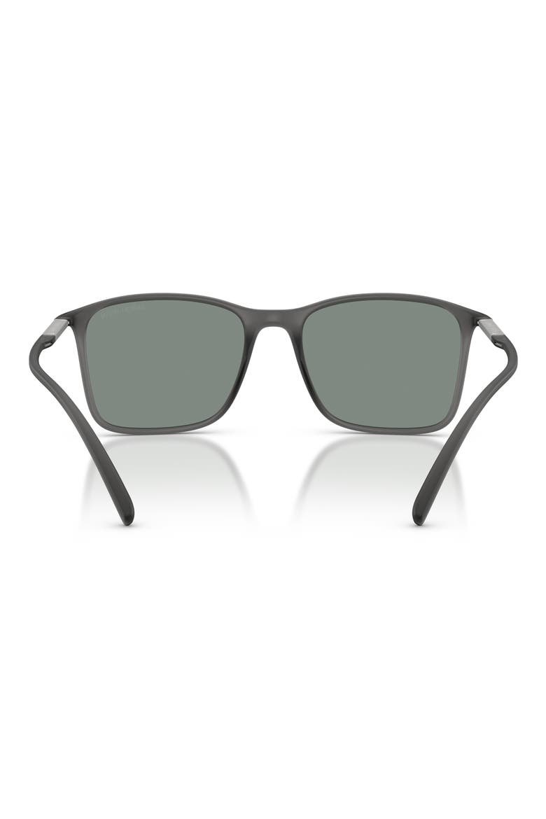 54mm Square Sunglasses, Alternate, color, TRANSPARENT GREY / GREY