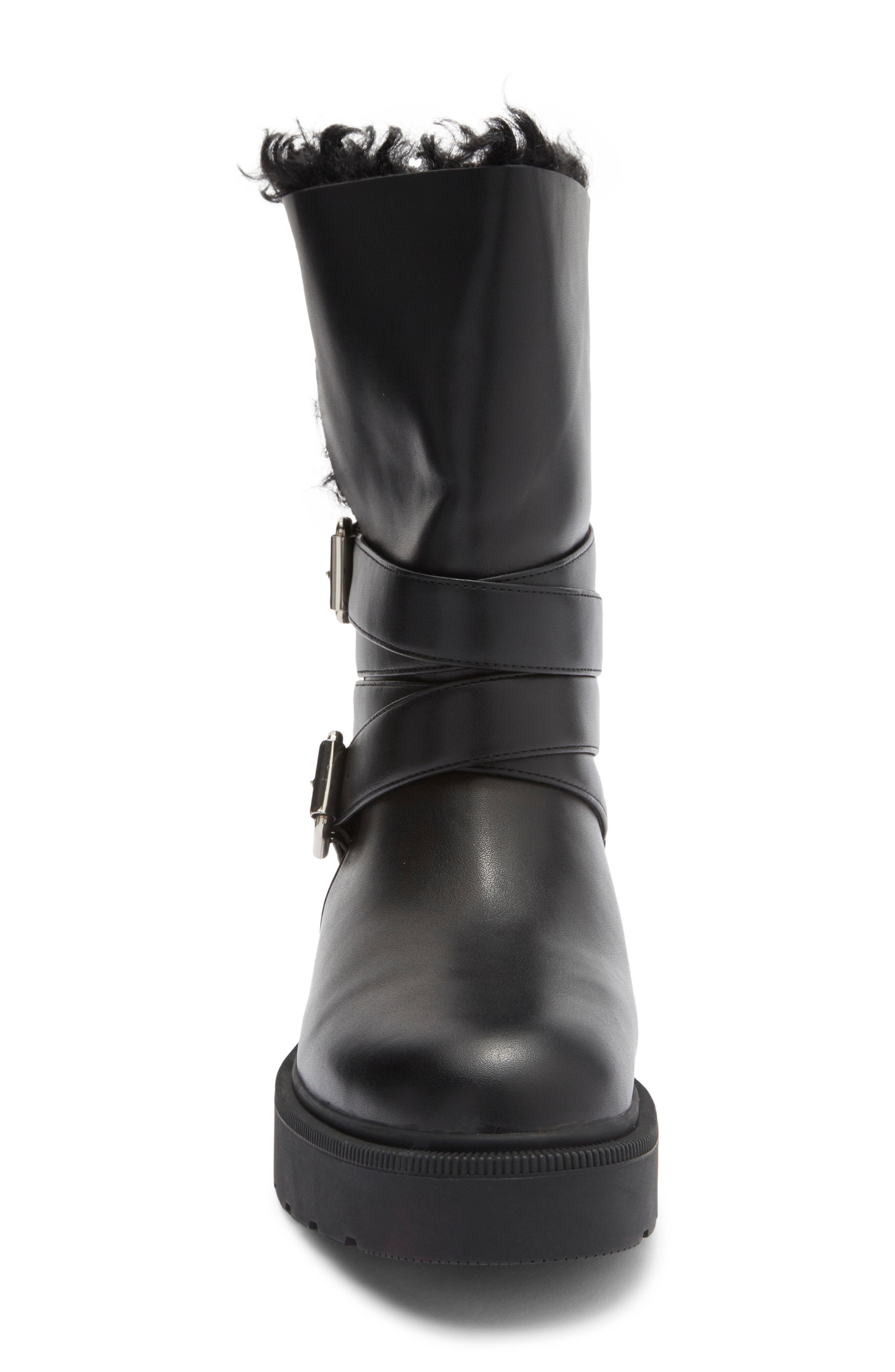 Jeffrey Campbell Bundled Biker Boot, Alternate, color, Black Combo