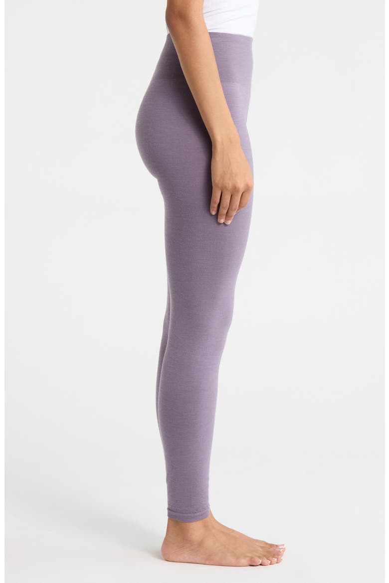 Intraknit All Season Merino Wool Blend Base Layer Leggings, Alternate, color, PURPLE STORM