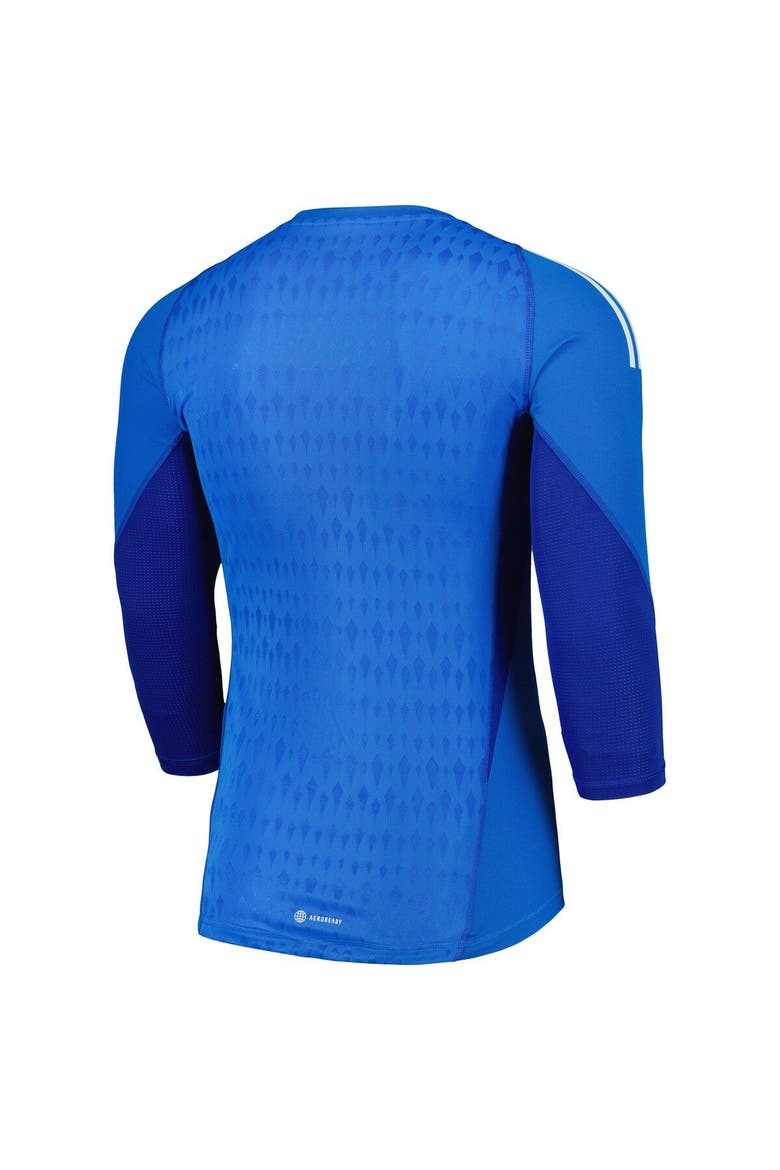Men's adidas Blue Minnesota United FC 2023 Goalkeeper Long Sleeve Replica Jersey, Alternate, color, Blue