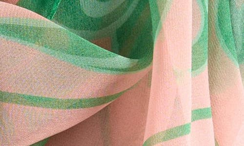 Etro Tosca Silk Scarf In Print On Pink/purple Base