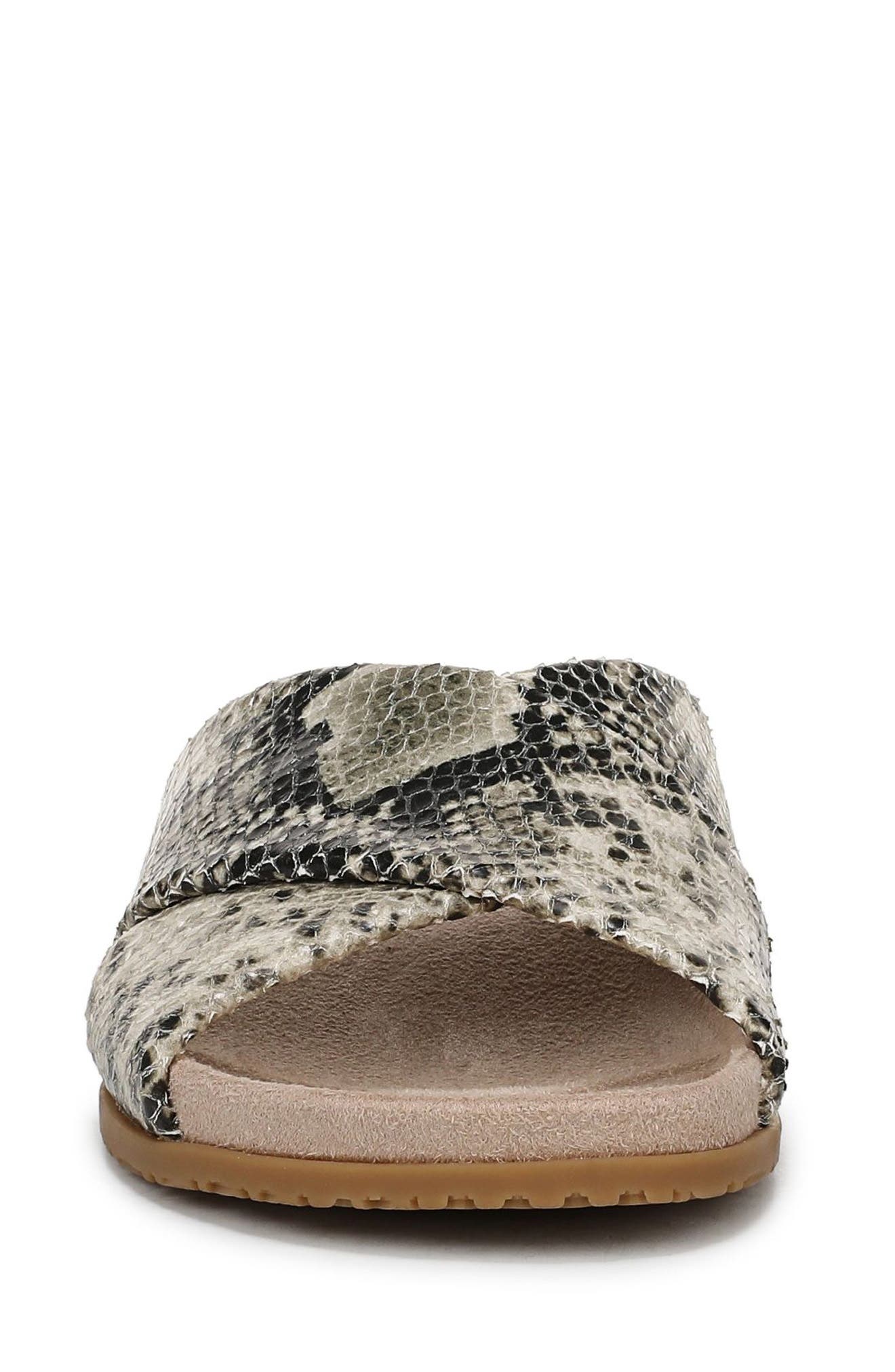 Etna Crossover Slide Sandal, Alternate, color, CREAM SNAKE