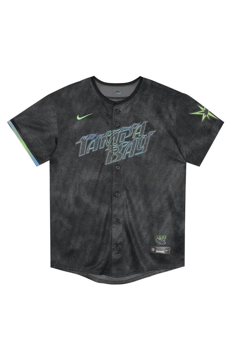 Nike Preschool Nike  Black Tampa Bay Rays City Connect Jersey, Alternate, color, Black