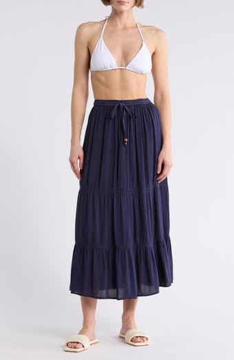 BOHO ME Tiered Maxi Cover-Up Skirt