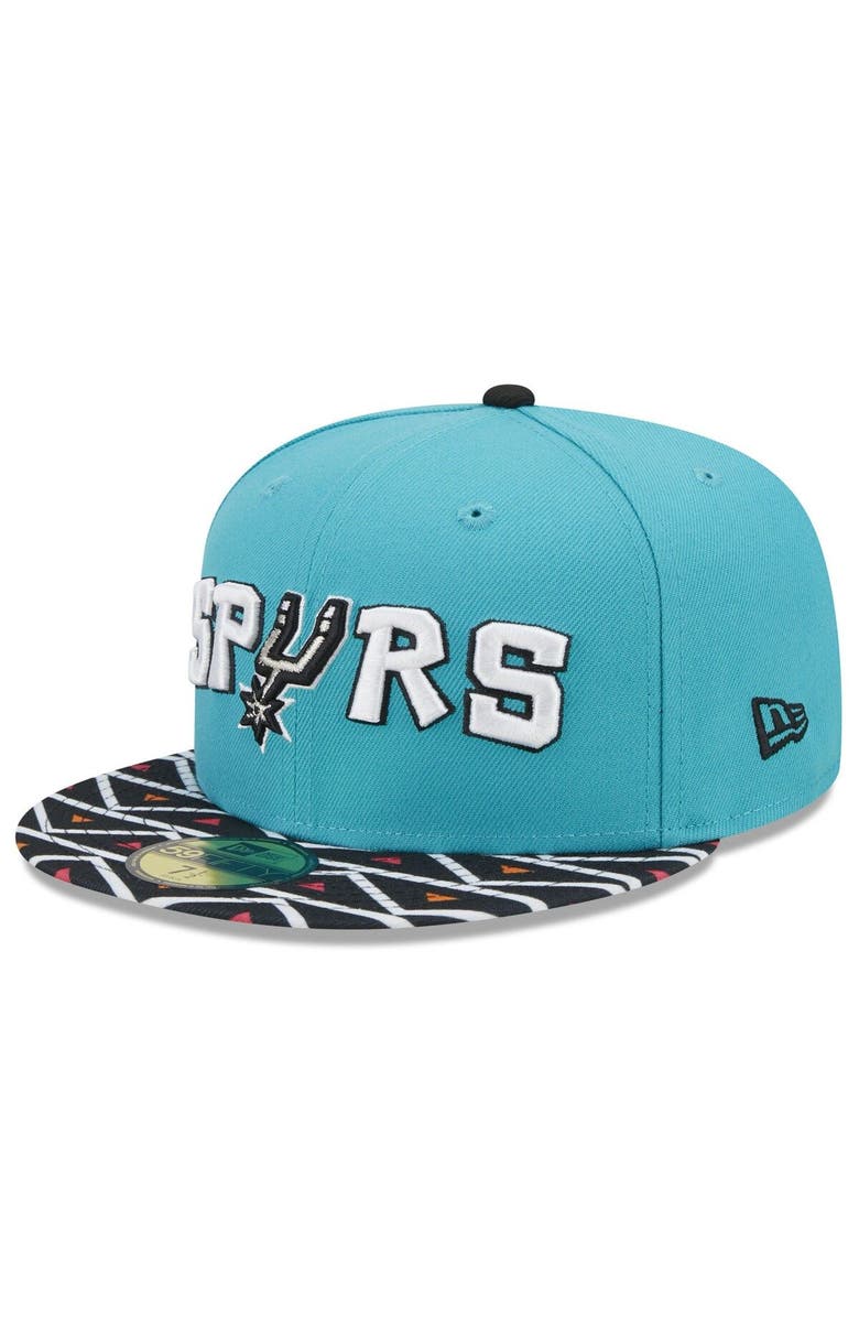 New Era Men's New Era  Black San Antonio Spurs 2022/23 City Edition Official 59FIFTY Fitted Hat, Main, color, 