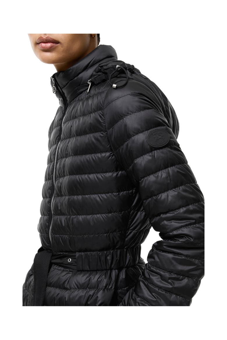 Nylon Amberley Puffer Coat, Alternate, color, Black