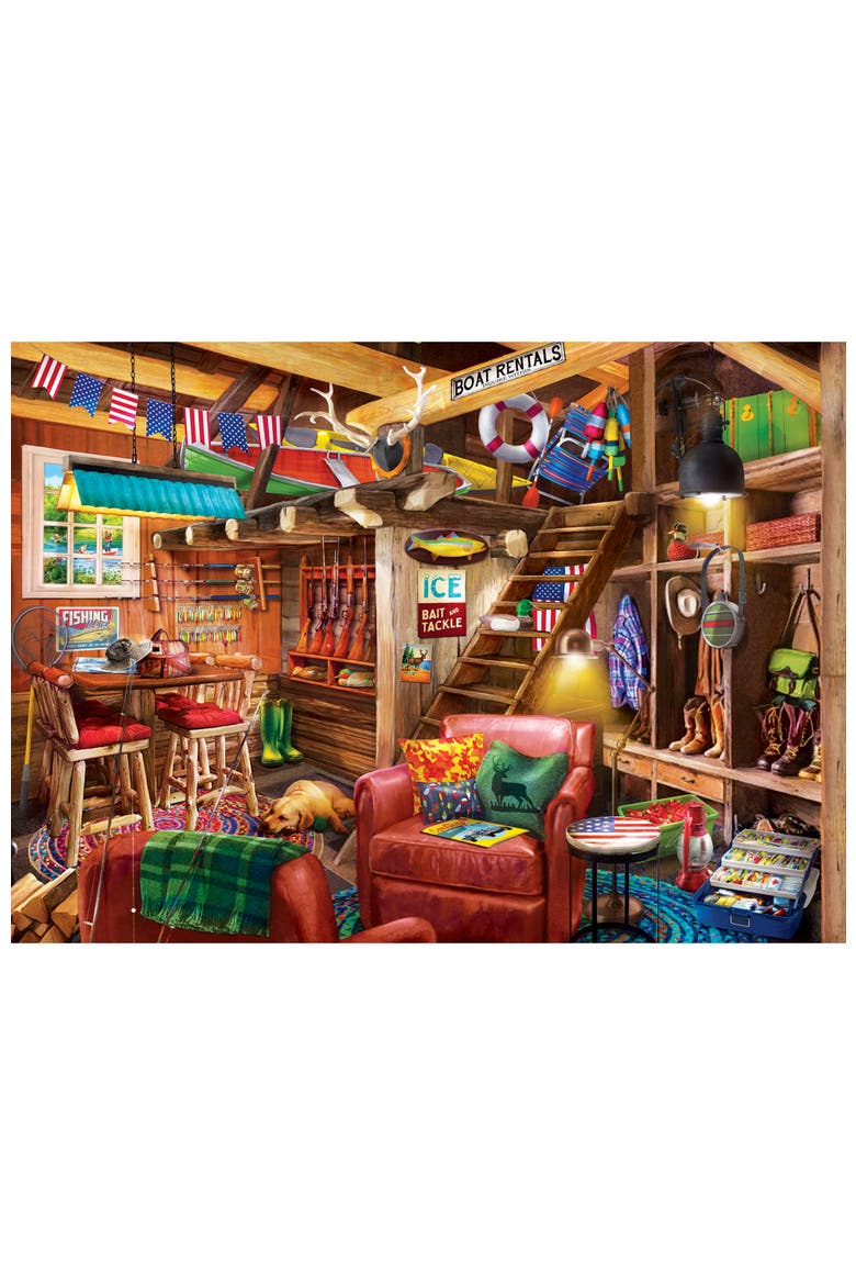 Fish Hunt & Hibernate 1000 Piece Puzzle, Alternate, color, Multicolor