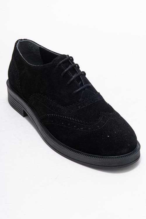 Forever & Always Shoes Avra Leather Oxford In Black