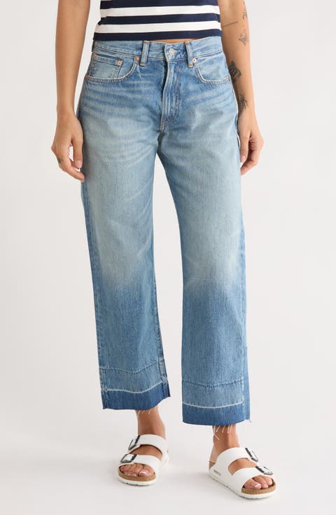Lucy Straight Leg Boyfriend Jeans (Alsen Indigo)