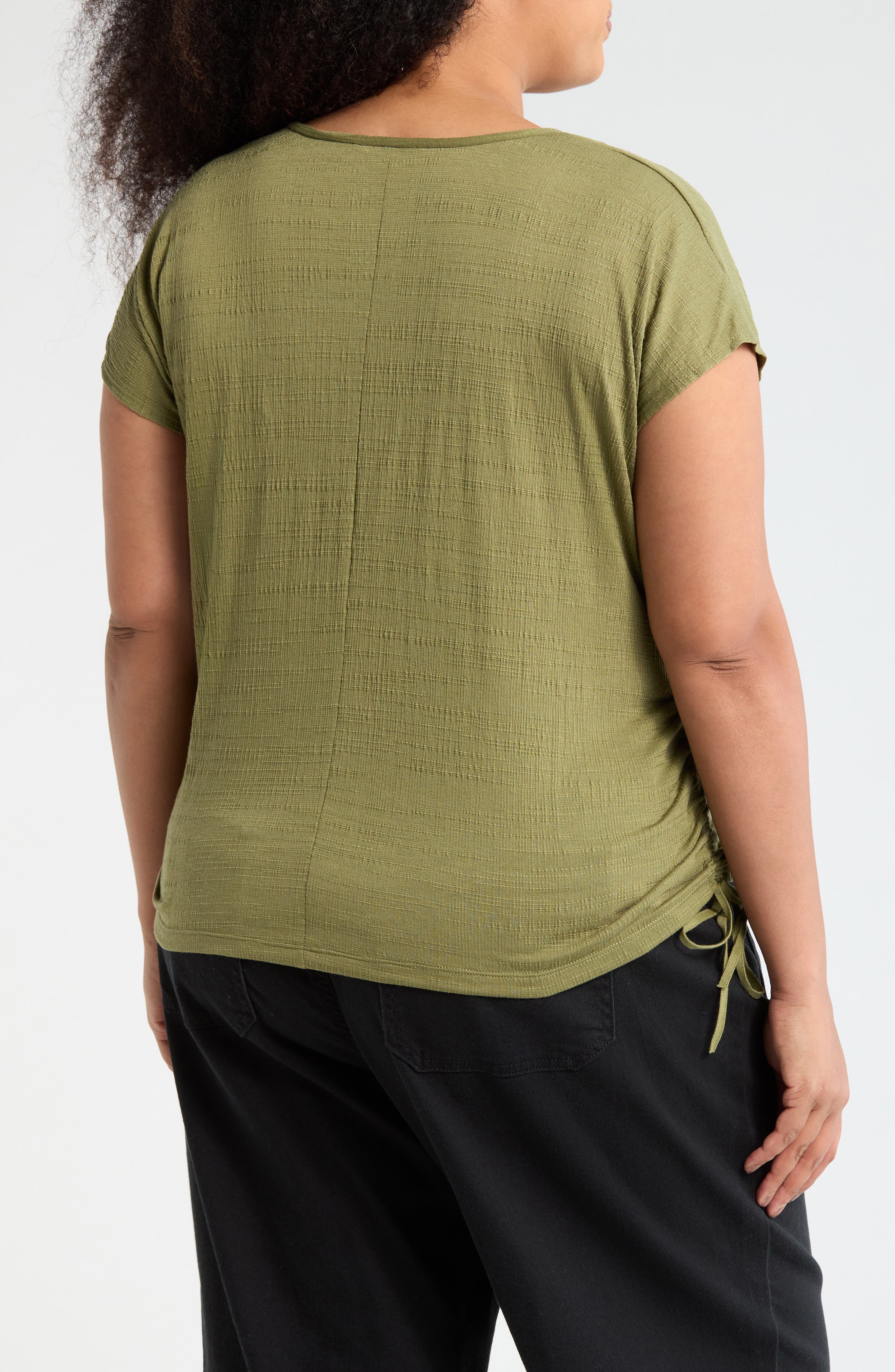 V-Neck Side Cinched Top - image 2
