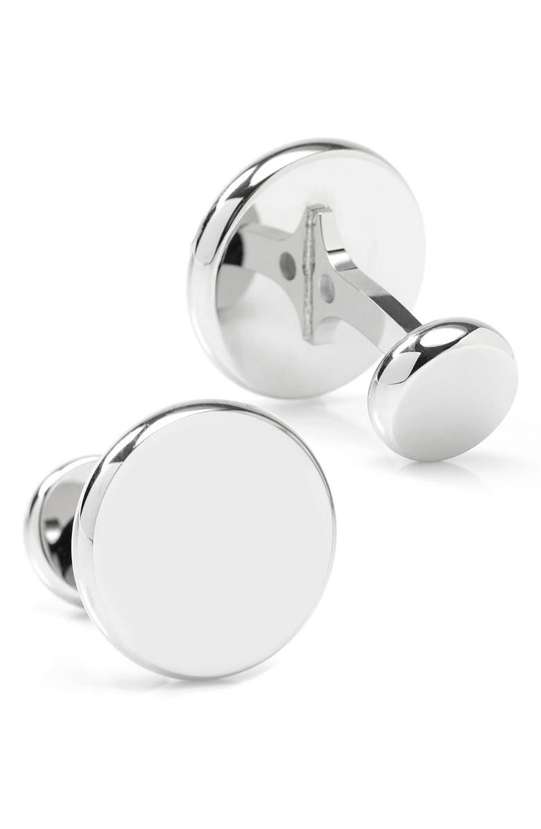 Cufflinks, Inc. Round Stainless Steel Cuff Links, Alternate, color, 