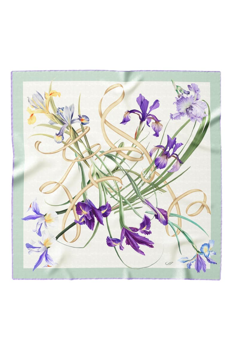 Susanna - Hand Rolled Silk Foulard for Women, Alternate, color, Mint