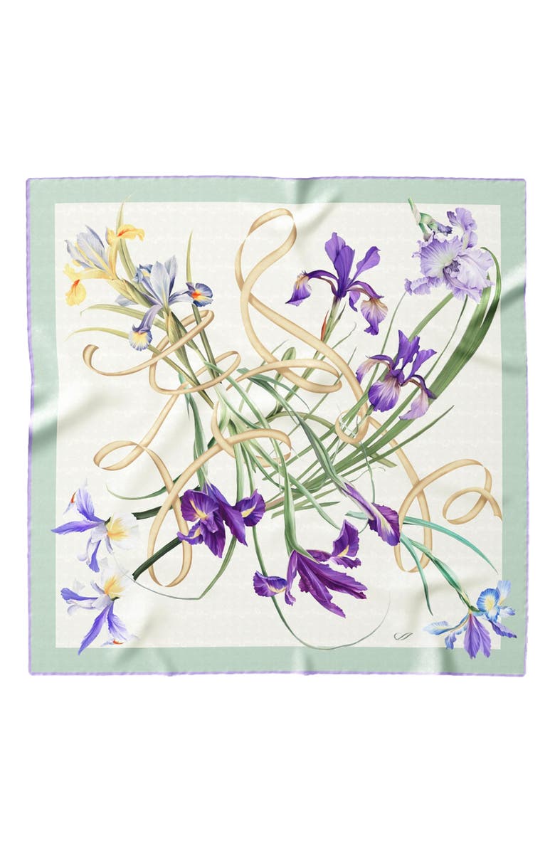 Elizabetta Susanna - Hand Rolled Silk Foulard for Women, Alternate, color, Mint