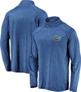 FANATICS Men's Fanatics Branded Royal Florida Gators Lightweight Striated Raglan Quarter-Zip Top