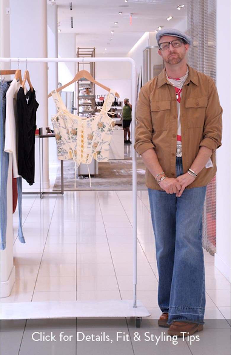 Callie Reversible Stretch Pima Cotton Corset Top, sales video thumbnail