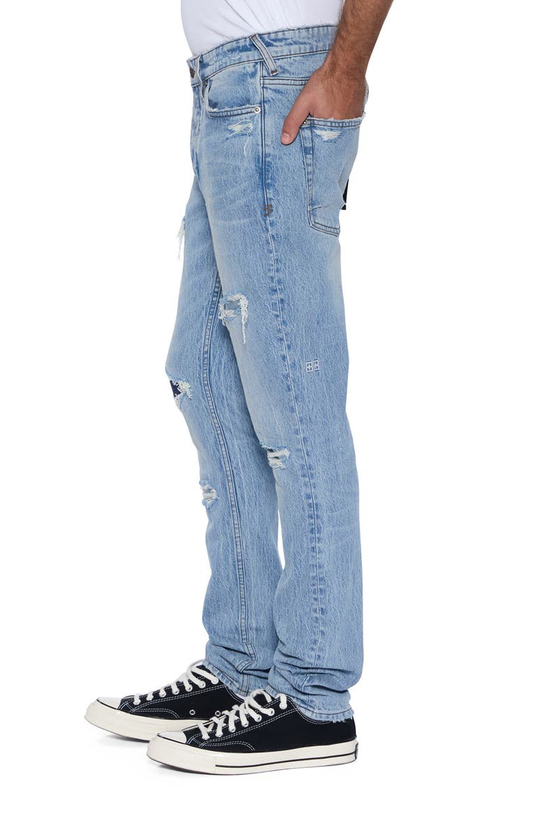 Ksubi Van Winkle Painter Rip & Repair Skinny Jeans, Alternate, color, Denim