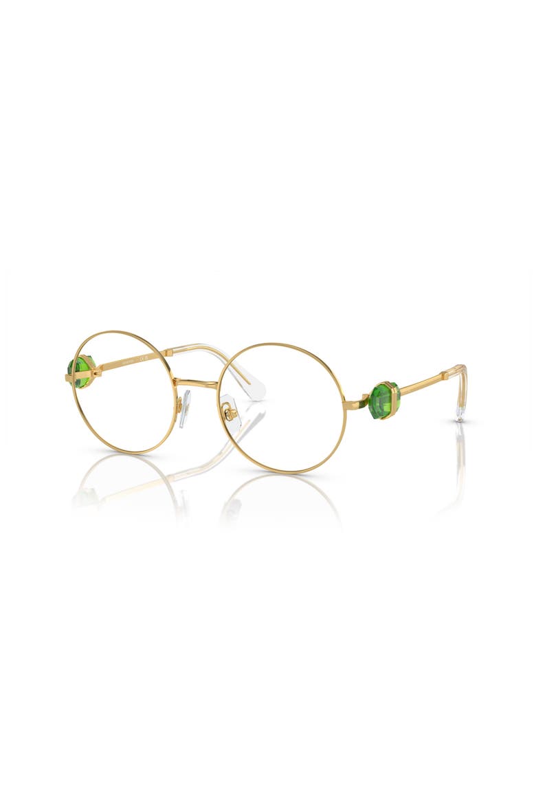 53mm Round optical glasses, Main, color, Gold