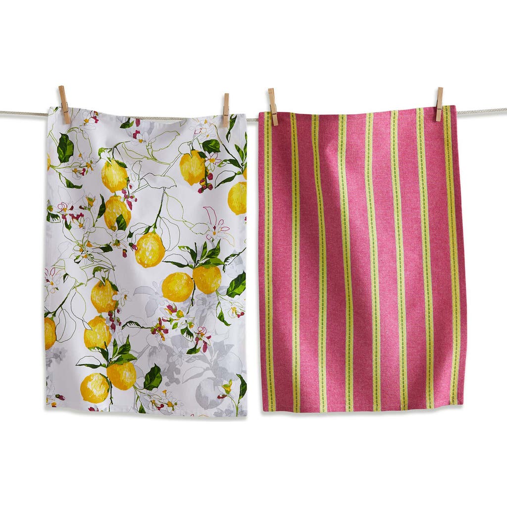Tag Lemoncello Set Of 2 Assorted Kitchen Towels