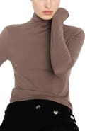 MANGO Seamless Turtleneck Top