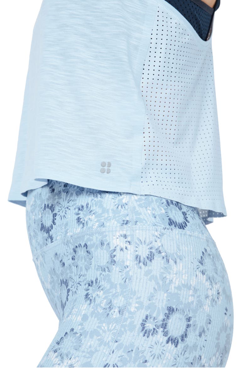 Breeze Crop Racerback Performance Tank, Alternate, color, INFINITY BLUE