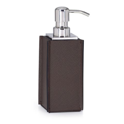 Piega Saffiano Brown Pump Dispenser