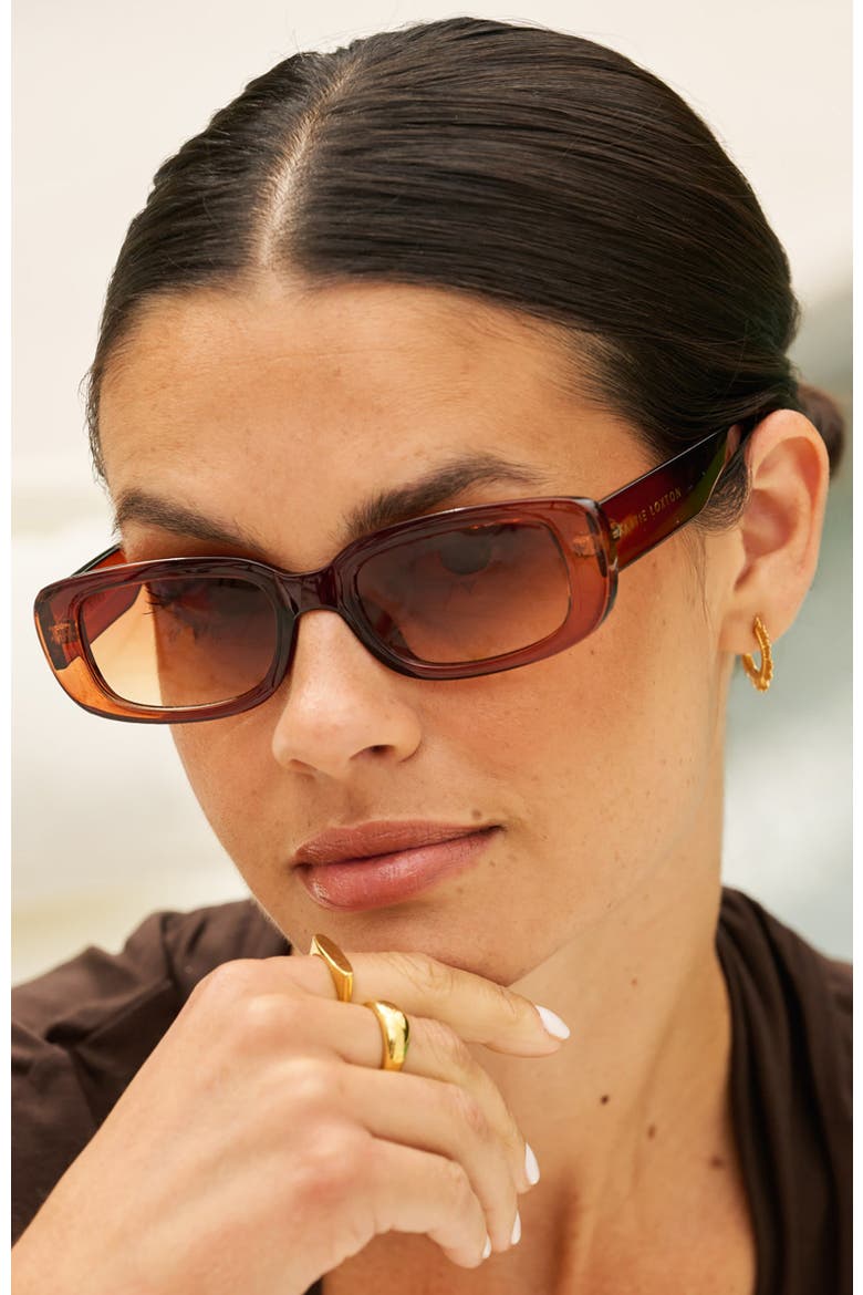 Venice Sunglasses, Alternate, color, Amber Transparent