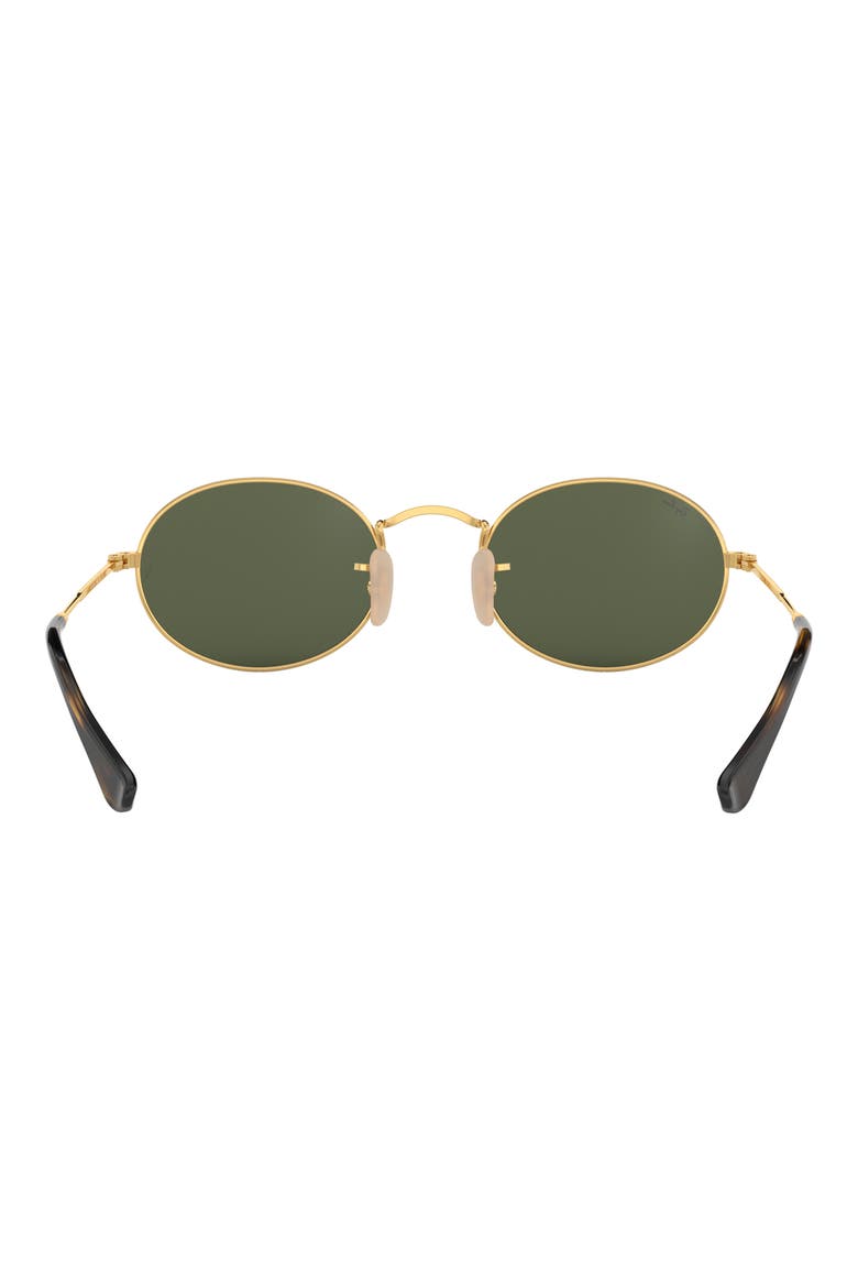 48mm Oval Sunglasses, Alternate, color, GOLD GREEN