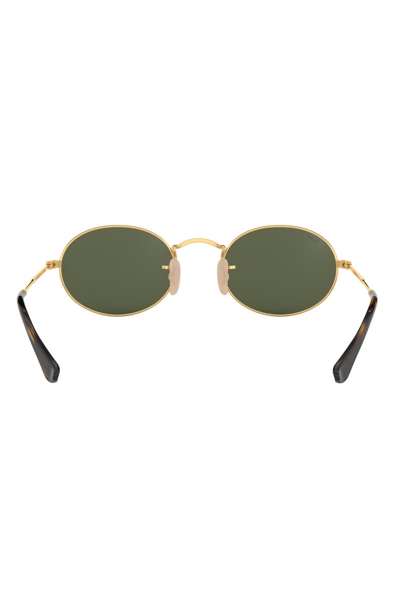 Ray-Ban 48mm Oval Sunglasses, Alternate, color, Gold Green
