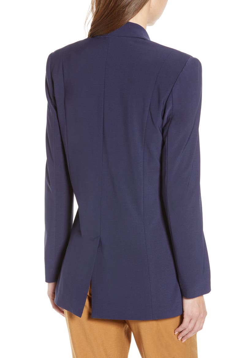 Longline Knit Blazer, Alternate, color, NAVY PEACOAT