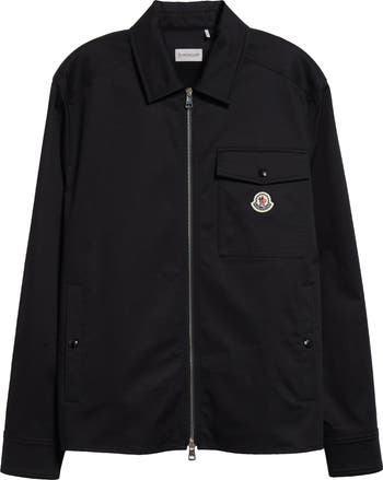 Moncler Camicia Stretch Cotton Zip Shirt Jacket | Nordstrom Moncler Camicia Stretch Cotton Zip Shirt Jacket | Nordstrom