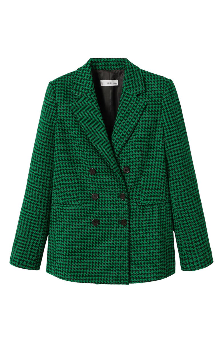 MANGO Houndstooth Double Breasted Blazer, Alternate, color, 
