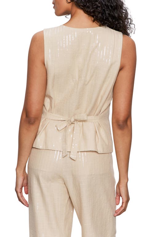 Sanctuary Modern Sequin Accent Button-up Vest