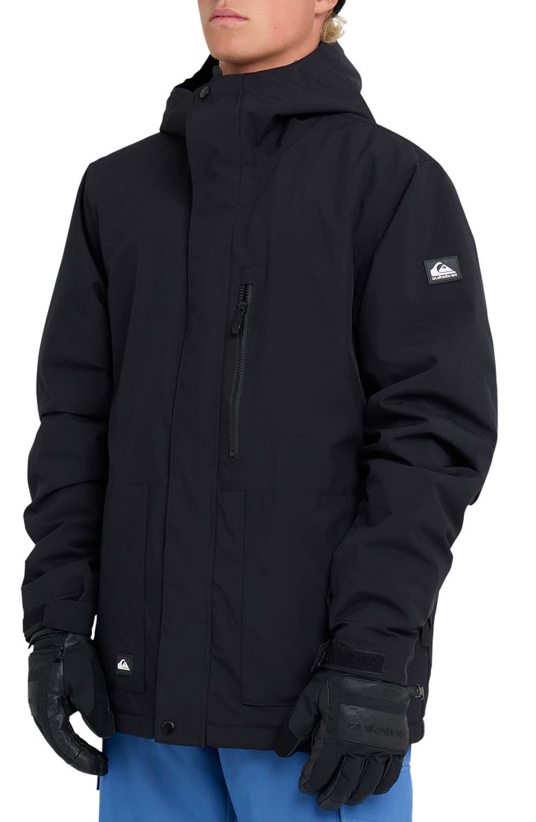 Quiksilver Mission Water Resistant WarmFlight<sup>®</sup> Insulated Jacket, Alternate, color, Black
