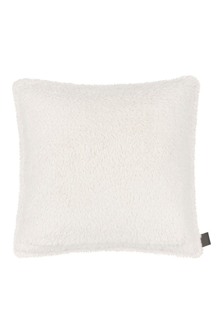Ana Fuzzy Pillow, Alternate, color, SNOW