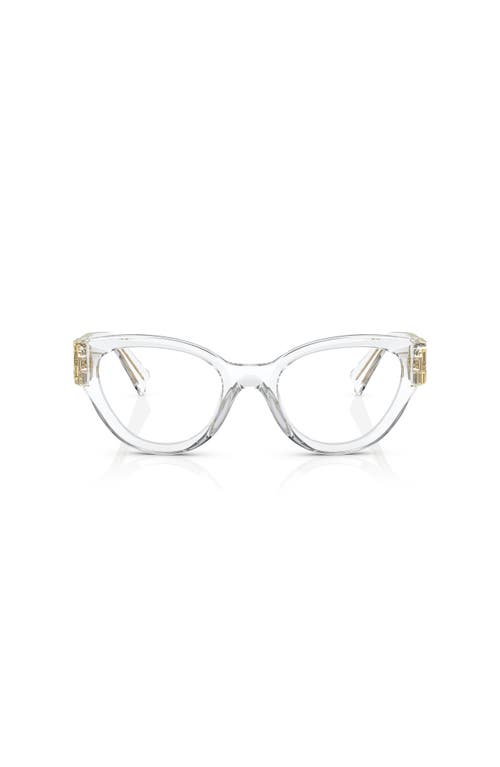 Miu Miu 52mm Phantos Optical Glasses In Transparent