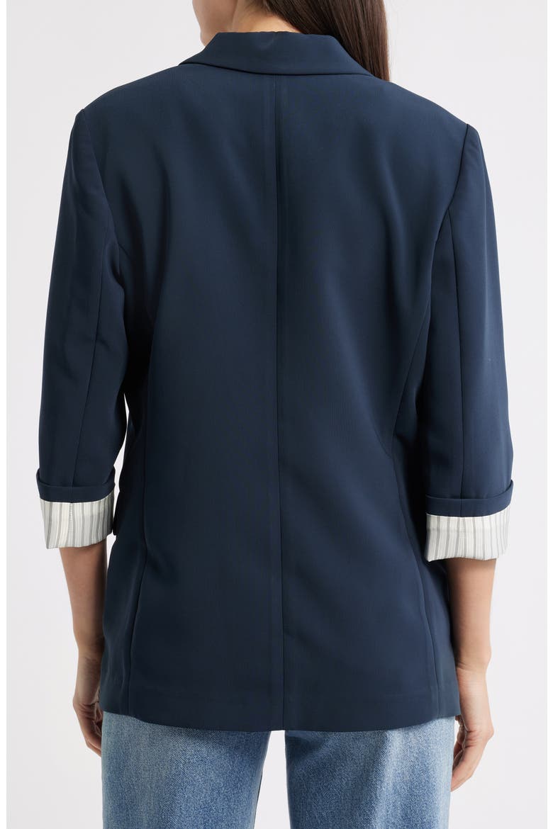 Jennie Elbow Sleeve Crepe Blazer, Alternate, color, SAL