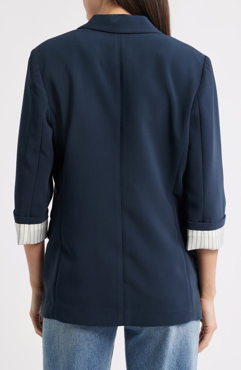 rag & bone Jennie Elbow Sleeve Crepe Blazer, Alternate, color, Sal