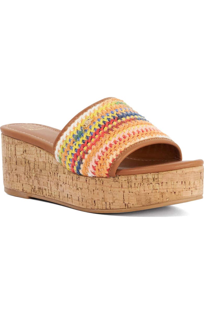 Dune London Kissess Slide Sandal, Main, color, Multi