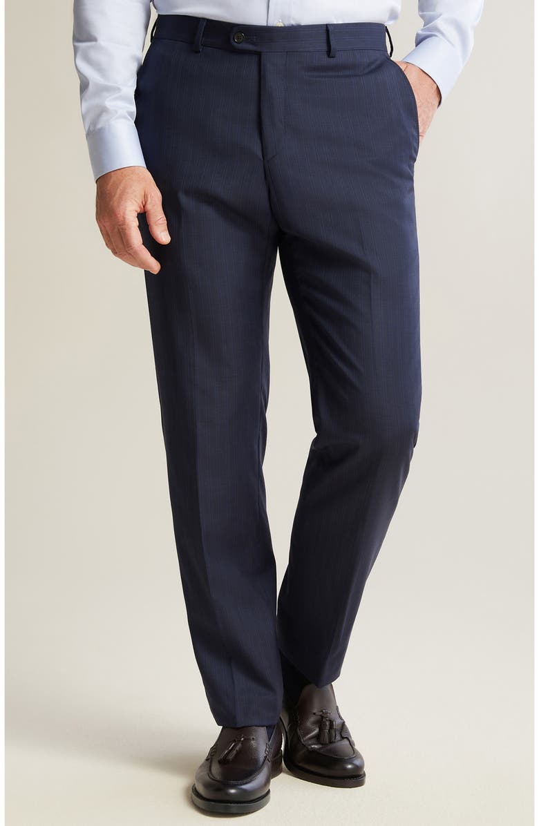 Heritage Gold Infinity Stripe Wool Suit, Alternate, color, Navy