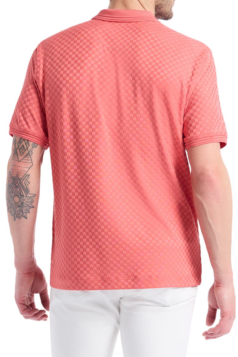 Aaron Knit Polo, Alternate, color, CORAL
