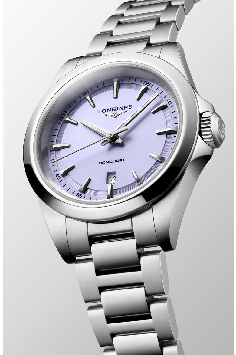 Conquest Bracelet Watch, 30mm, Alternate, color, LAVENDER