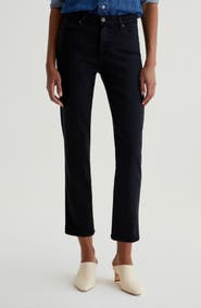 AG Mari Mid Rise Slim Straight Leg Crop Jeans