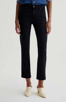 AG Mari Mid Rise Slim Straight Leg Crop Jeans